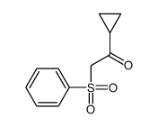 2-(benzenesulfonyl)-1-cyclopropylethanone结构式
