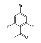 1-(4-溴-2,6-二氟苯基)乙酮结构式