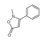 2-methyl-3-phenyl-(2H)isoxazol-5-one结构式