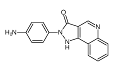 2-(4-aminophenyl)-1H-pyrazolo[4,3-c]quinolin-3-one结构式