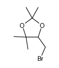 5-(bromomethyl)-2,2,4,4-tetramethyl-1,3-dioxolane Structure