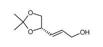 (s)-4,5-isopropylidene-2-pentenol Structure