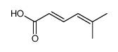 5-methylhexa-2,4-dienoic acid Structure