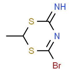 4H-1,3,5-Dithiazine,6-bromo-4-imino-2-methyl-(8CI) Structure