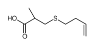 (2S)-3-but-3-enylsulfanyl-2-methylpropanoic acid Structure