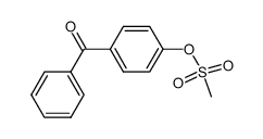 4-benzoylphenyl methane sulfonate Structure
