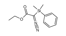 ethyl α-dimethylphenylsilyldiazoacetate Structure