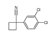 1-(3,4-二氯苯基)环丁甲腈结构式
