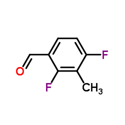 2,4-二氟-3-甲基苯甲醛结构式
