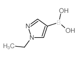 1-乙基吡唑-4-硼酸结构式