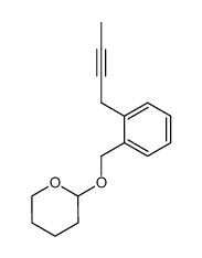 2-(but-2-yn-1-yl)benzyl alcohol tetrahydropyranyl ether结构式