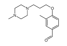 3-methyl-4-[3-(4-methylpiperazin-1-yl)propoxy]benzaldehyde结构式