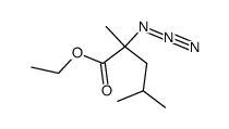 ethyl 2-azido-2,4-dimethylpentanoate结构式