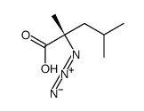 (2S)-2-azido-2,4-dimethylpentanoic acid结构式