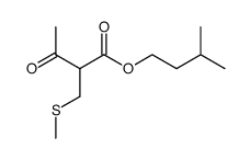 isopentyl 2-((methylthio)methyl)-3-oxobutanoate Structure