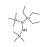 (triethylstannyl)bis(trimethylsilyl)hydrazine结构式
