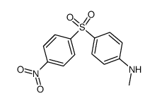 N-methyl-4-(4-nitro-benzenesulfonyl)-aniline结构式