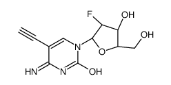 4-amino-5-ethynyl-1-[(2R,3S,4R,5R)-3-fluoro-4-hydroxy-5-(hydroxymethyl)oxolan-2-yl]pyrimidin-2-one Structure