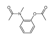 2-(N-methylacetamido)phenyl acetate Structure