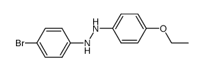 N-(4-ethoxy-phenyl)-N'-(4-bromo-phenyl)-hydrazine结构式