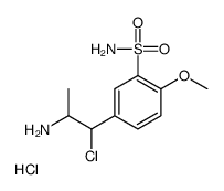 3-CHLORO-3-(4'-METHOXY-3'-SULFONAMIDOPHENYL)-2-PROPYLAMINE, HYDROCHLORIDE结构式