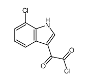 7-CHLORO-ALPHA-OXO-1H-INDOLE-3-ACETYL CHLORIDE结构式
