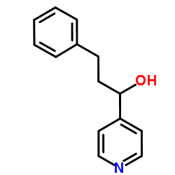 3-Phenyl-1-(4-pyridinyl)-1-propanol结构式