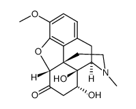 7,8-dihydro-8,14-dihydroxycodeinone Structure