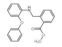 2-[(2-苯氧基苯基氨基)-甲基]苯甲酸甲酯结构式