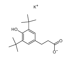 potassium β-[3,5-di(tert-butyl)-4-hydroxyphenyl]propionate Structure
