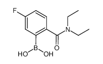 {2-[(diethylamino)carbonyl]-5-fluorophenyl}boronic acid结构式