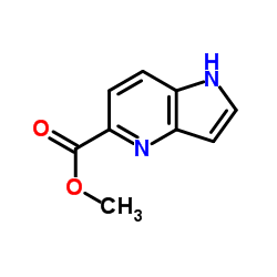 1H-吡咯并[3,2-b]吡啶-5-羧酸甲酯结构式