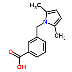 3-[(2,5-Dimethyl-1H-pyrrol-1-yl)methyl]benzoic acid Structure