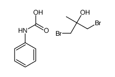 1,3-dibromo-2-methylpropan-2-ol,phenylcarbamic acid结构式