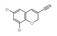 6,8-二溴-2H-色烯-3-甲腈结构式