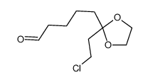 5-[2-(2-chloroethyl)-1,3-dioxolan-2-yl]pentanal Structure