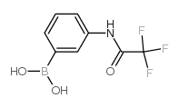 3-(2,2,2-三氟乙酰氨基)苯基硼酸结构式