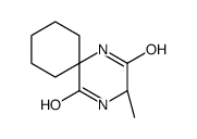 (3S)-3-methyl-1,4-diazaspiro[5.5]undecane-2,5-dione结构式