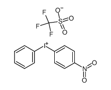 (4-硝基苯基)(苯基)碘鎓三氟甲磺酸盐结构式