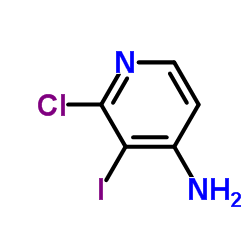 2-氯-3-碘-4-吡啶胺结构式