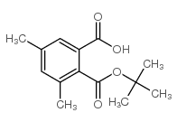 2-叔丁氧基羰基-3,5-二甲基苯甲酸结构式