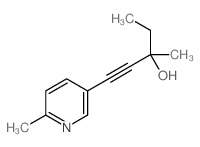 3-methyl-1-(6-methylpyridin-3-yl)pent-1-yn-3-ol Structure