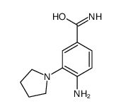 4-amino-3-(pyrrolidin-1-yl)-benzamide Structure