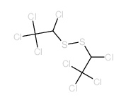 1,1,1,2-tetrachloro-2-(1,2,2,2-tetrachloroethyldisulfanyl)ethane结构式