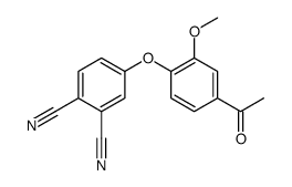 4-(4-acetyl-2-methoxyphenoxy)benzene-1,2-dicarbonitrile Structure