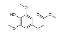 3-(4-羟基-3,5-二甲氧基苯基)丙酸乙酯结构式