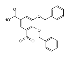 3-nitro-4,5-bis(phenylmethoxy)benzoic acid结构式