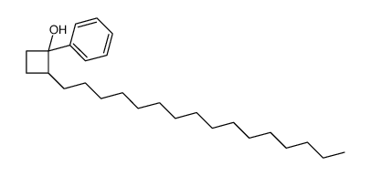2-hexadecyl-1-phenylcyclobutan-1-ol结构式