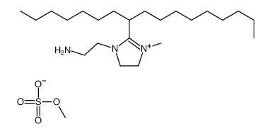 (Z)-1-(2-aminoethyl)-2-(8-heptadecyl)-4,5-dihydro-3-methyl-1H-imidazolium methyl sulphate结构式