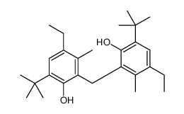 2,2'-methylenebis[6-(1,1-dimethylethyl)-4-ethyl-m-cresol] structure